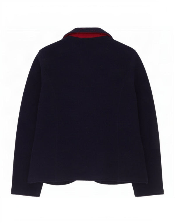 Laura Ashley Γυναικείο πλεκτό σακάκι 3 κουμπιών UK 12 Medium Navy Blue