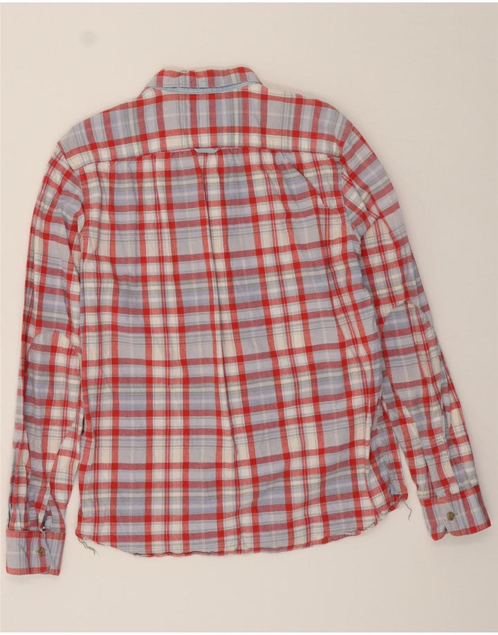 LEVI'S Mens Standard Fit Shirt Medium Red Check Cotton Vintage Levi's and Second-Hand Levi's from Messina Hembry 