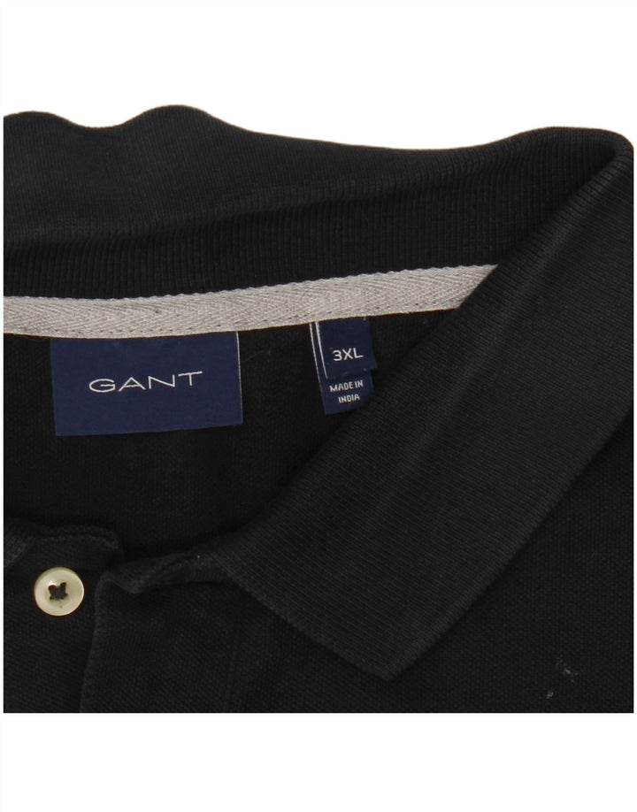 Ανδρικό μπλουζάκι πόλο Gant 3XL Navy Blue