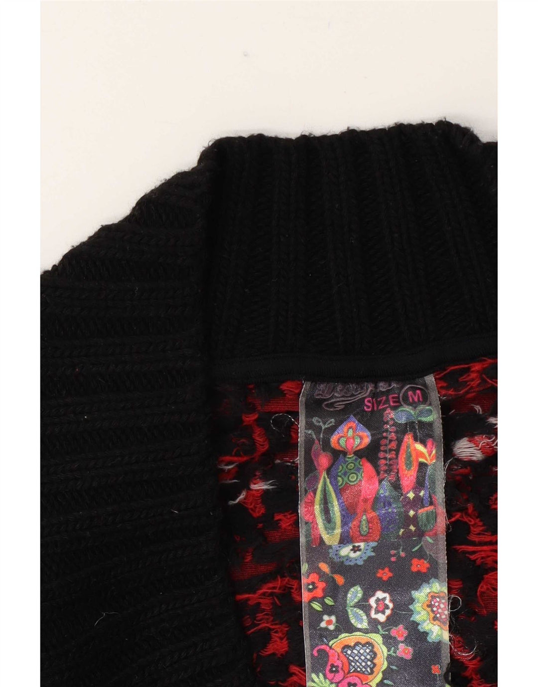 Desigual Γυναικείο Abstract Pattern Tunic Top UK 12 Medium Black