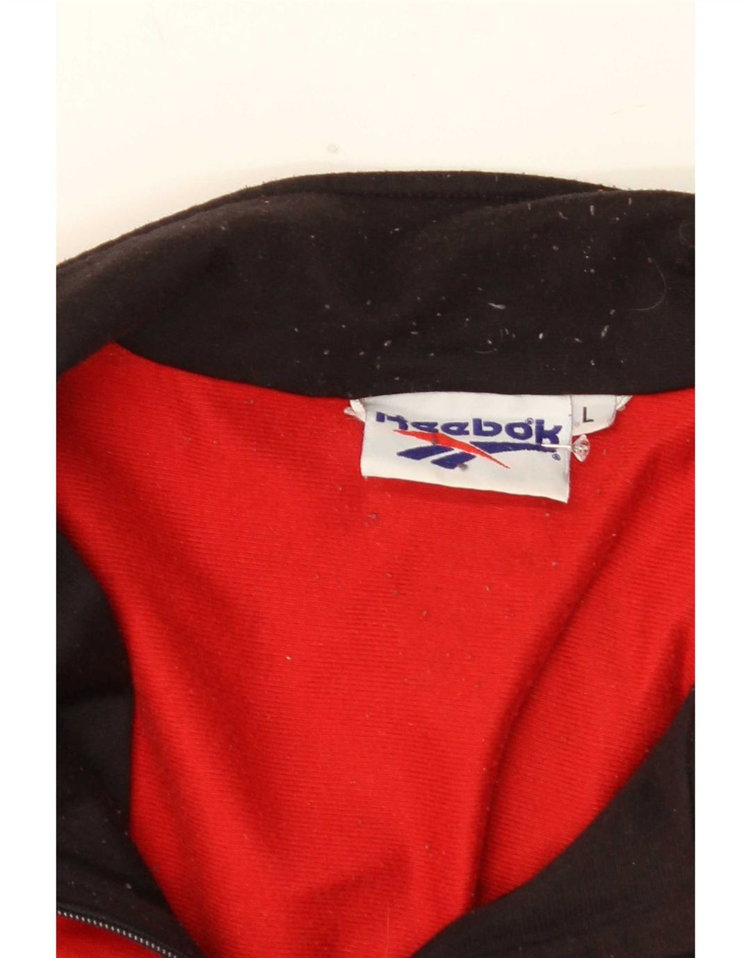Ανδρική φόρμα με γραφικά Reebok Top Jacket με μεγάλο κόκκινο χρώμα