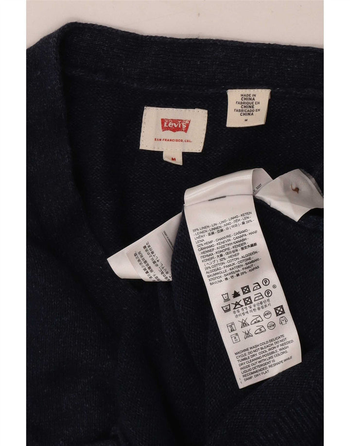 Ανδρικό πουλόβερ ζακέτα Levi's Medium Navy Blue Lenn