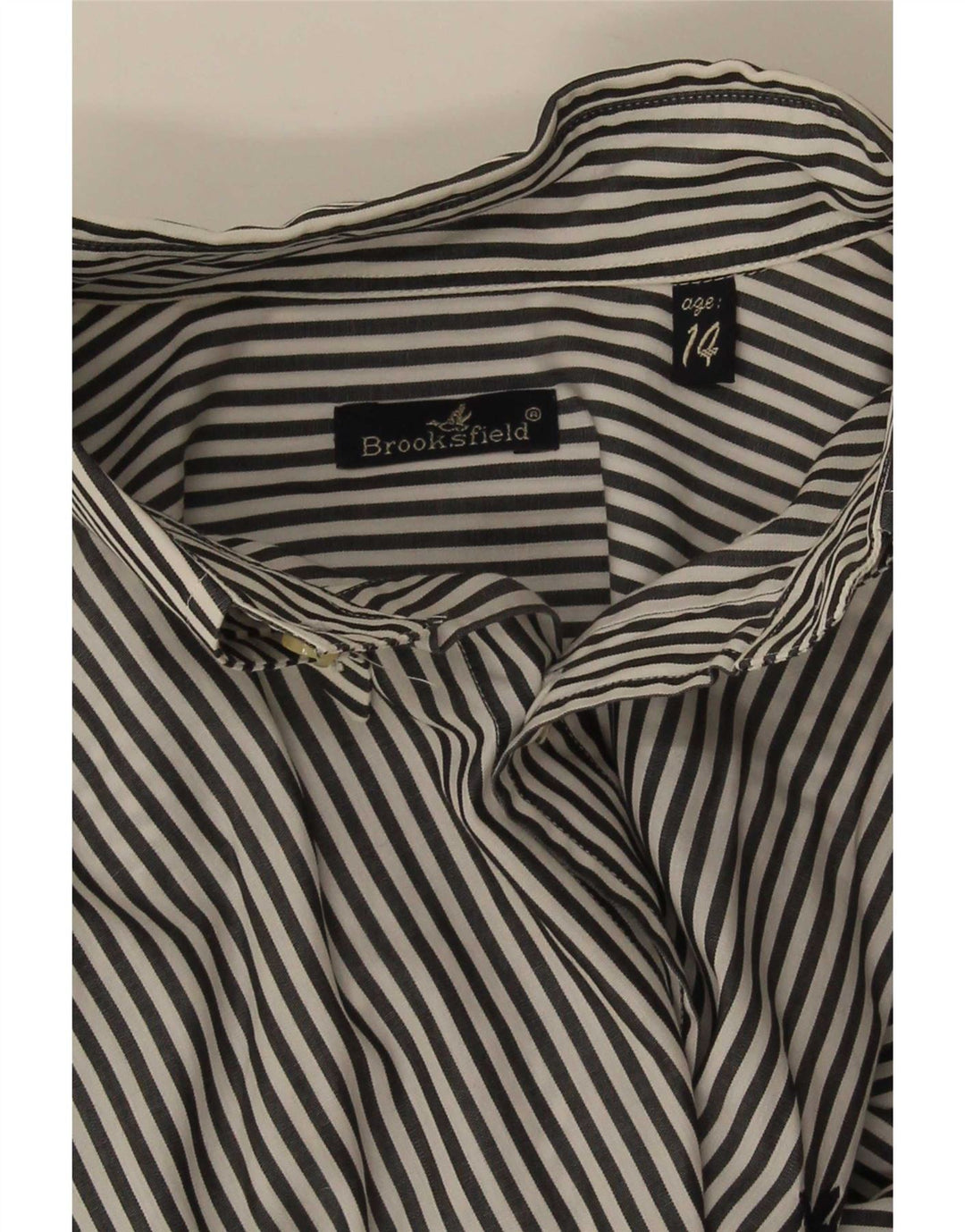 Μπλουζάκι Brooksfield Boys 13-14 Years Black Pinstripe