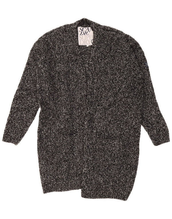 SUPERDRY Γυναικείο πουλόβερ Longline Ζακέτα UK 18 XL με γκρι φλιτζάνια