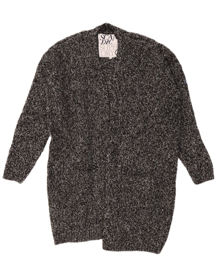 SUPERDRY Γυναικείο πουλόβερ Longline Ζακέτα UK 18 XL με γκρι φλιτζάνια