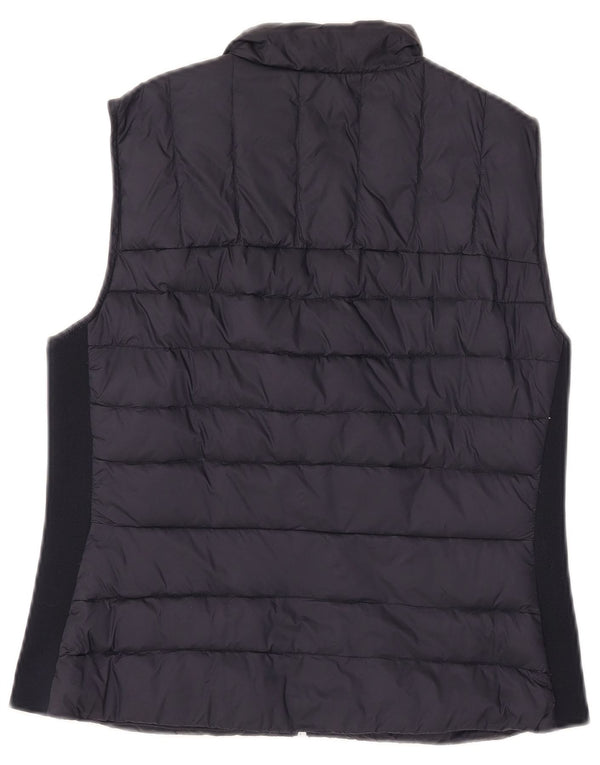Zara Γυναικεία επένδυση Gilet UK 16 Large Black Nylon