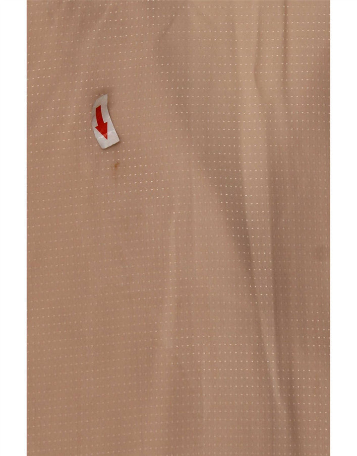 Vintage γυναικείο πουκάμισο μπλούζα UK 14 Medium Beige με στίγματα