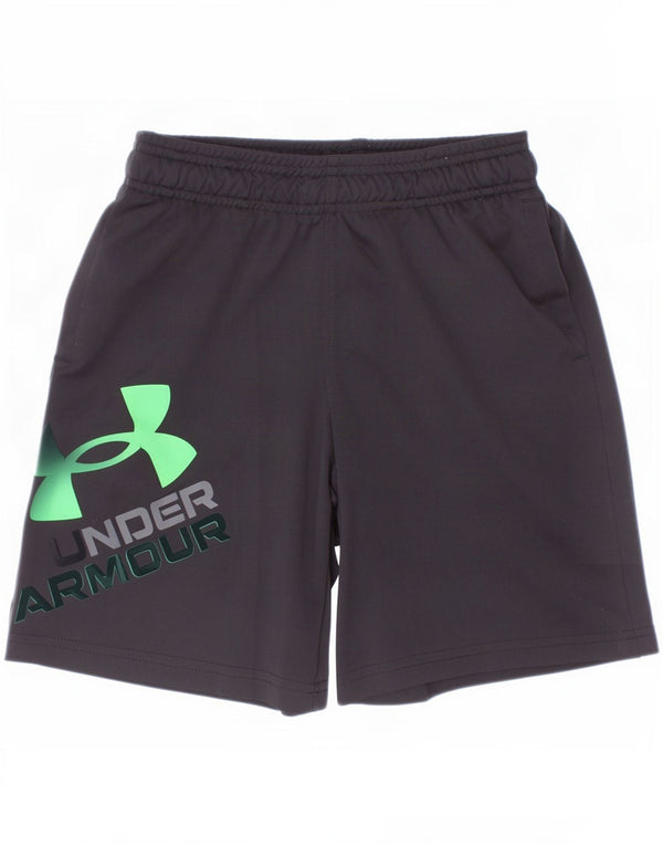 Under Armour Boys Loose Fit γραφικό αθλητικό σορτς 7-8 ετών Small μαύρο