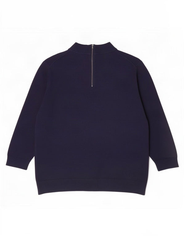 John Lewis Γυναικείο πουλόβερ 3/4 Sleeve Crew Neck Jumper UK 18 XL Navy Blue