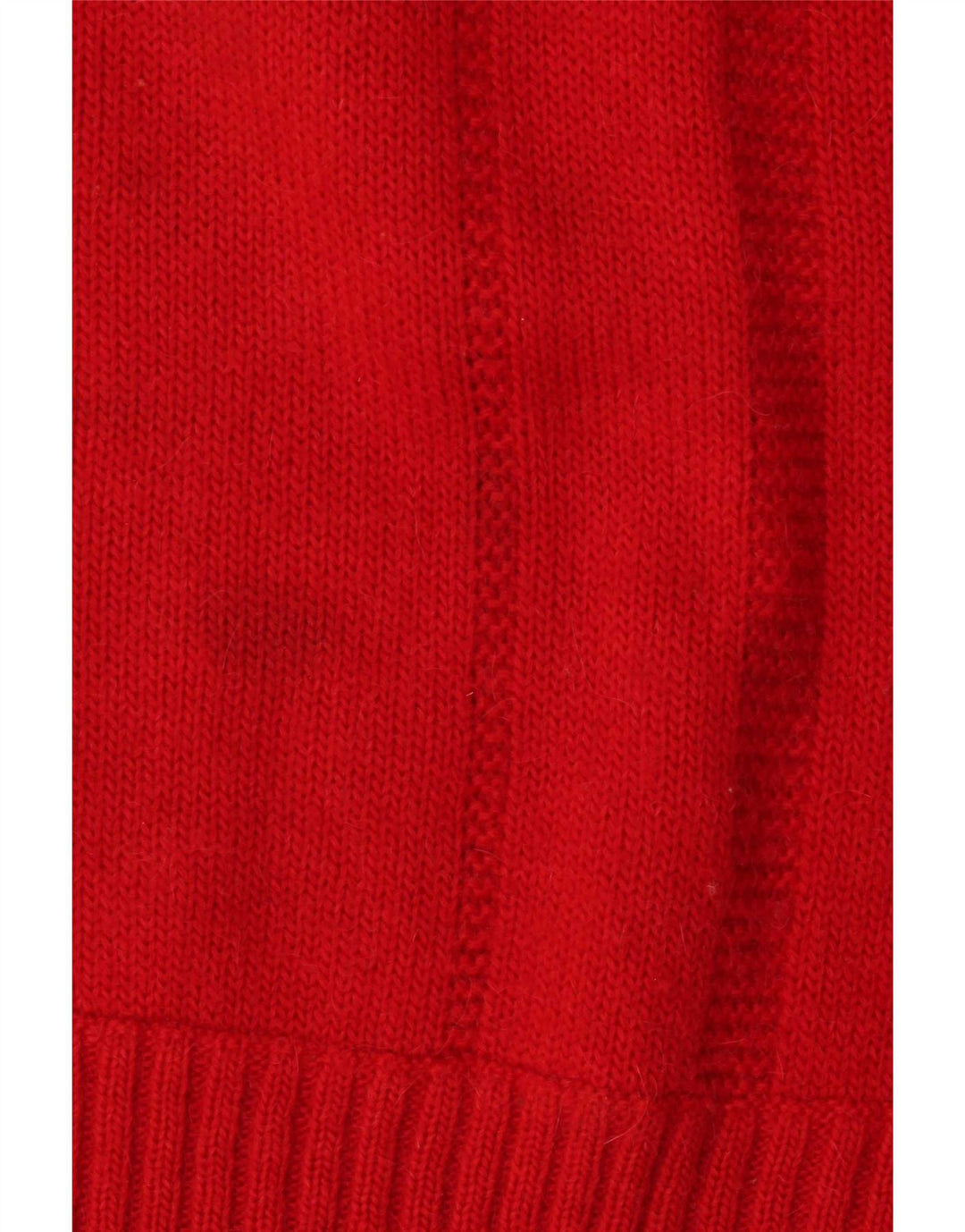 By American Mens Crew Neck Jumper πουλόβερ Medium Red Fair Isle