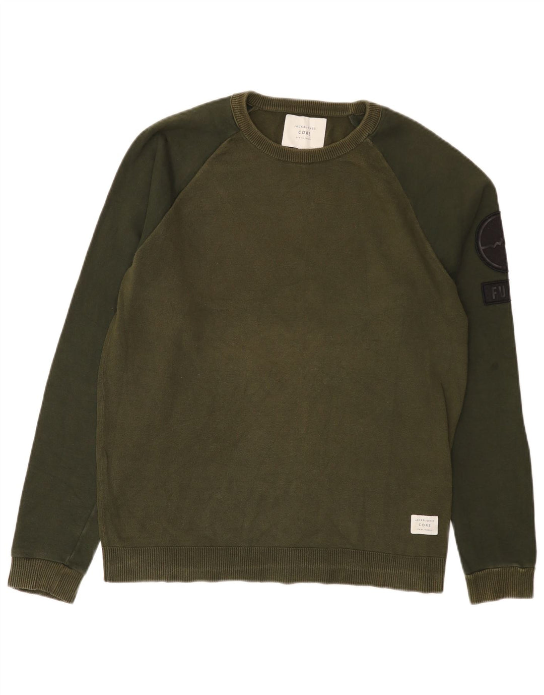 Jack & Jones Ανδρικό Φούτερ Jumper Μεγάλο Πράσινο Colourblock
