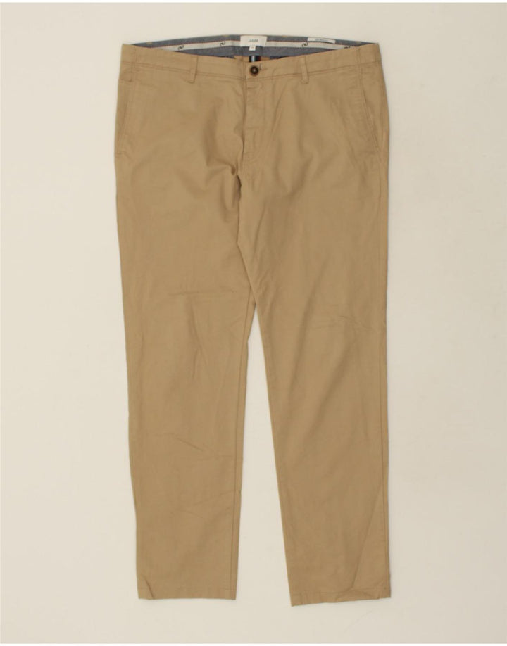 JULES Womens Sasha Slim Chino Trousers EU 44 XL W36 L30 Beige Cotton | Vintage Jules | Thrift | Second-Hand Jules | Used Clothing | Messina Hembry 