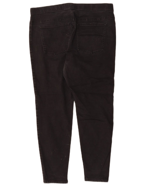 Marks & Spencer Γυναικεία Crop Jegging Τζιν UK 16 Large W32 L25 Μαύρο βαμβακερό
