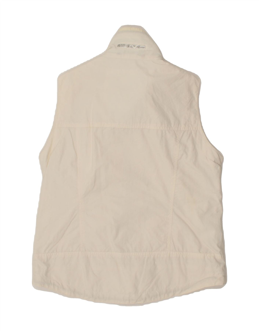 SLAM Mens Sleeveless Tracksuit Top Jacket Small Off White Nylon Vintage Slam and Second-Hand Slam from Messina Hembry 