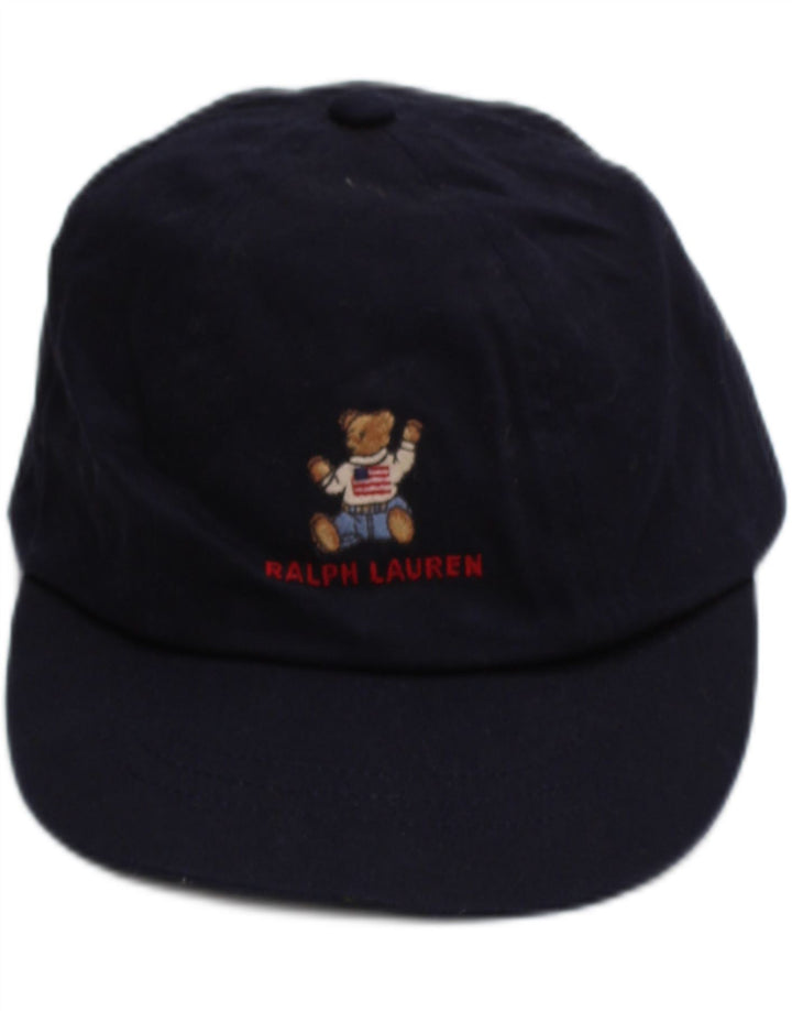Γραφικό καπέλο μπέιζμπολ Ralph Lauren Boys One Size Navy Blue Cotton