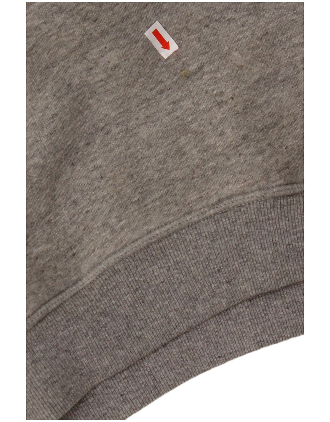 JACK WILLS Γυναικείο μπλουζάκι με κουκούλα μεγάλου μεγέθους UK 10 μικρό γκρι βαμβακερό