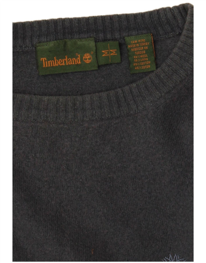 TIMBERLAND Γυναικείο πουλόβερ με λαιμόκαυστο UK 14 Μεσαίο γκρι μαλλί