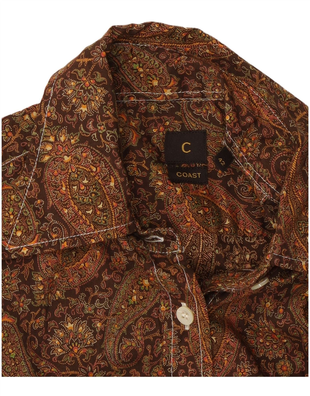 Coast Γυναικείο πουκάμισο IT 42 Medium Brown Paisley