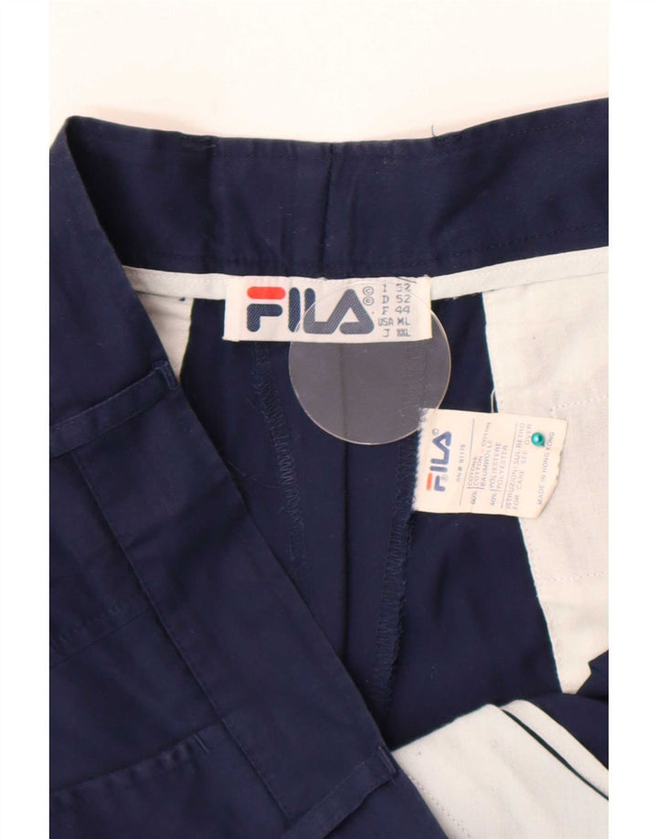 Fila Γυναικείο Σορτς Chino W34 Μεγάλο Βαμβακερό Ναυτικό Μπλε