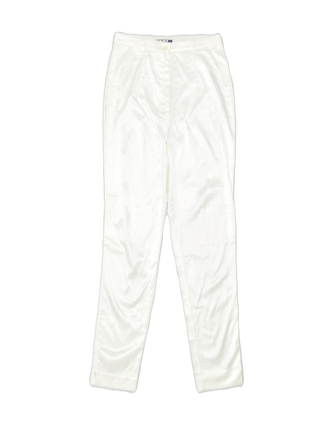 NEW PENNY Womens High Waist Slim Casual Trousers UK 10 Small W25 L30 White | Vintage | Thrift | Second-Hand | Used Clothing | Messina Hembry 