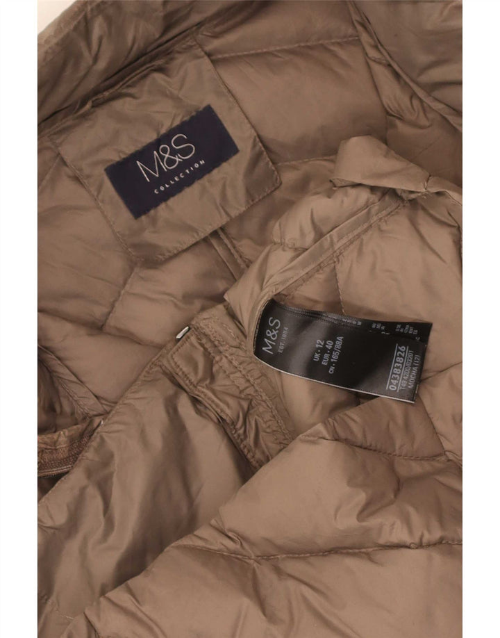 Marks & Spencer Γυναικείο μπουφάν με επένδυση UK 12 Μεσαίο καφέ πολυαμίδιο