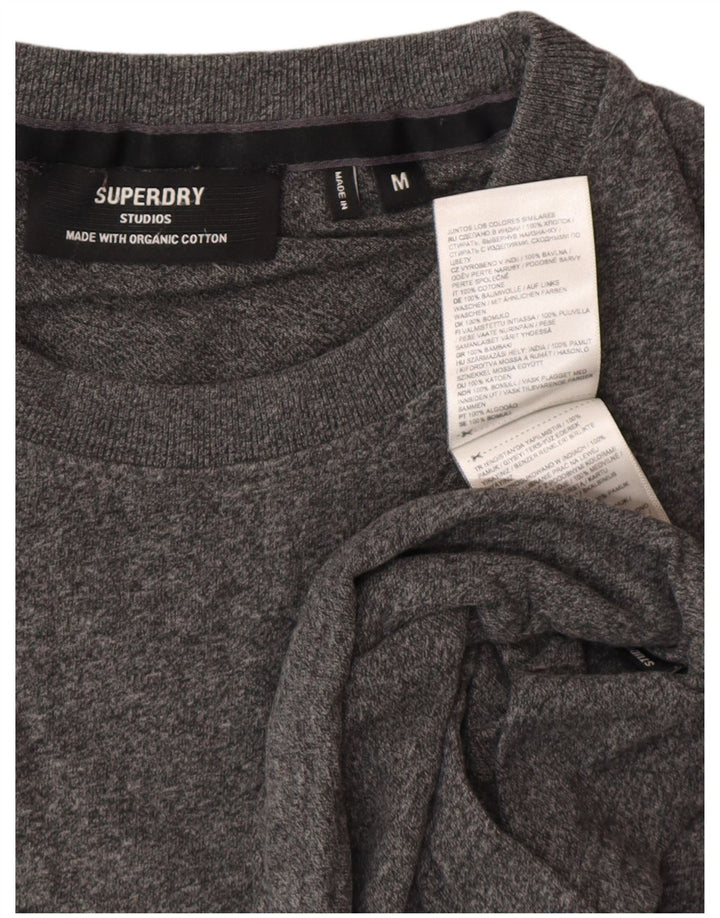 Ανδρικό T-Shirt Superdry Top Μεσαίο γκρι βαμβακερό