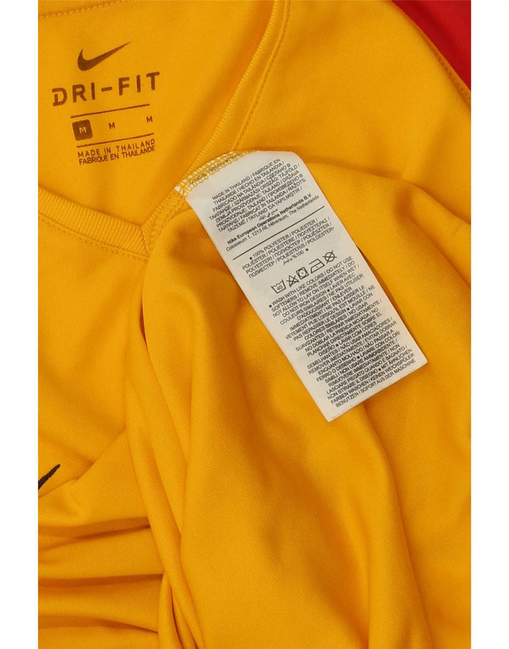 Ανδρικό T-shirt Nike Dri Fit Τοπ μεσαίου κίτρινου χρώματος πολυεστέρας