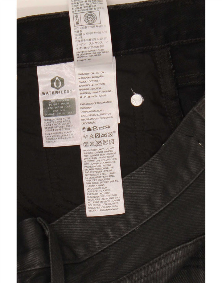 Γυναικεία Μίνι Τζιν Φούστα Levi's W27 Μικρή Μαύρη Βαμβακερή