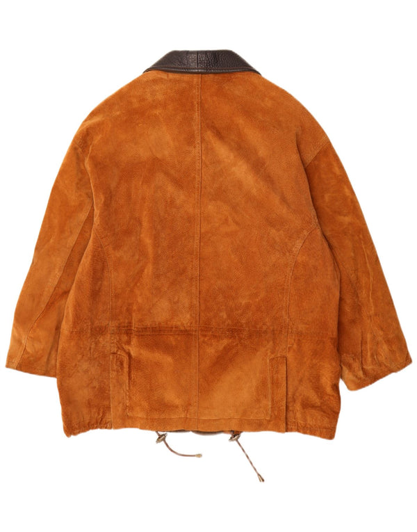 Ανδρικό παλτό Conbipel Natural Wear Suede UK 40 Large Brown Δέρμα