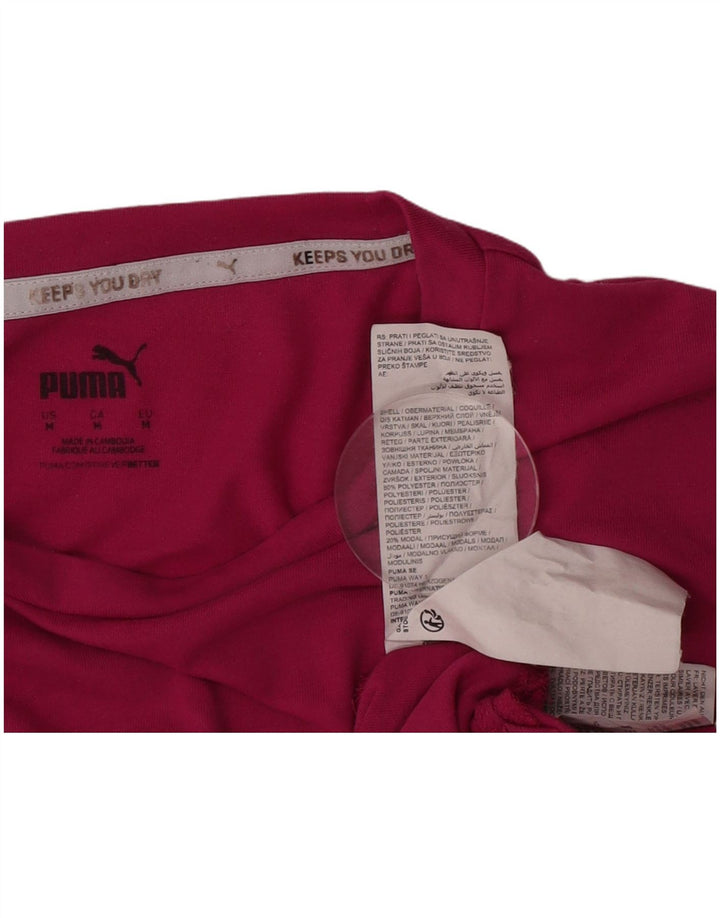 Γυναικείο γραφικό μπλουζάκι Puma Top UK 14 Medium Pink Polyester