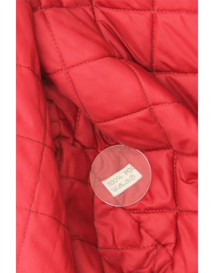 Ανδρικό Vintage Graphic Varsity Jacket UK 38 Medium Red Polyamide