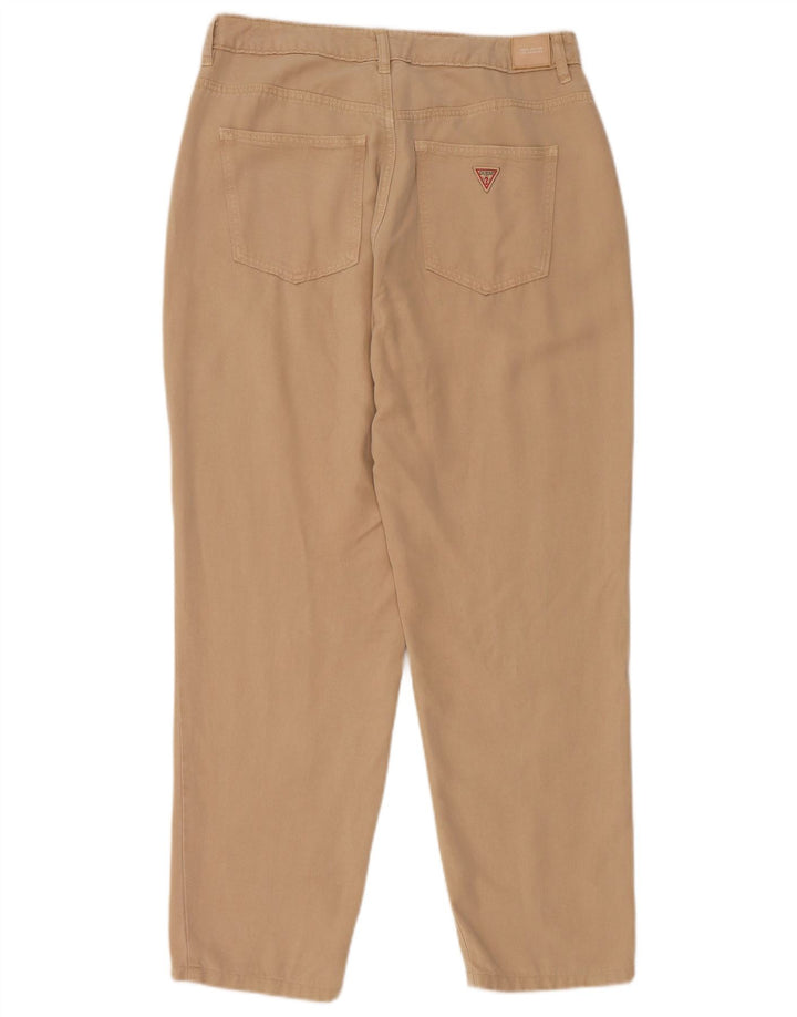 GUESS Γυναικείο Mom Jean ψηλόμεσο κωνικό τζιν W29 L27 Μπεζ