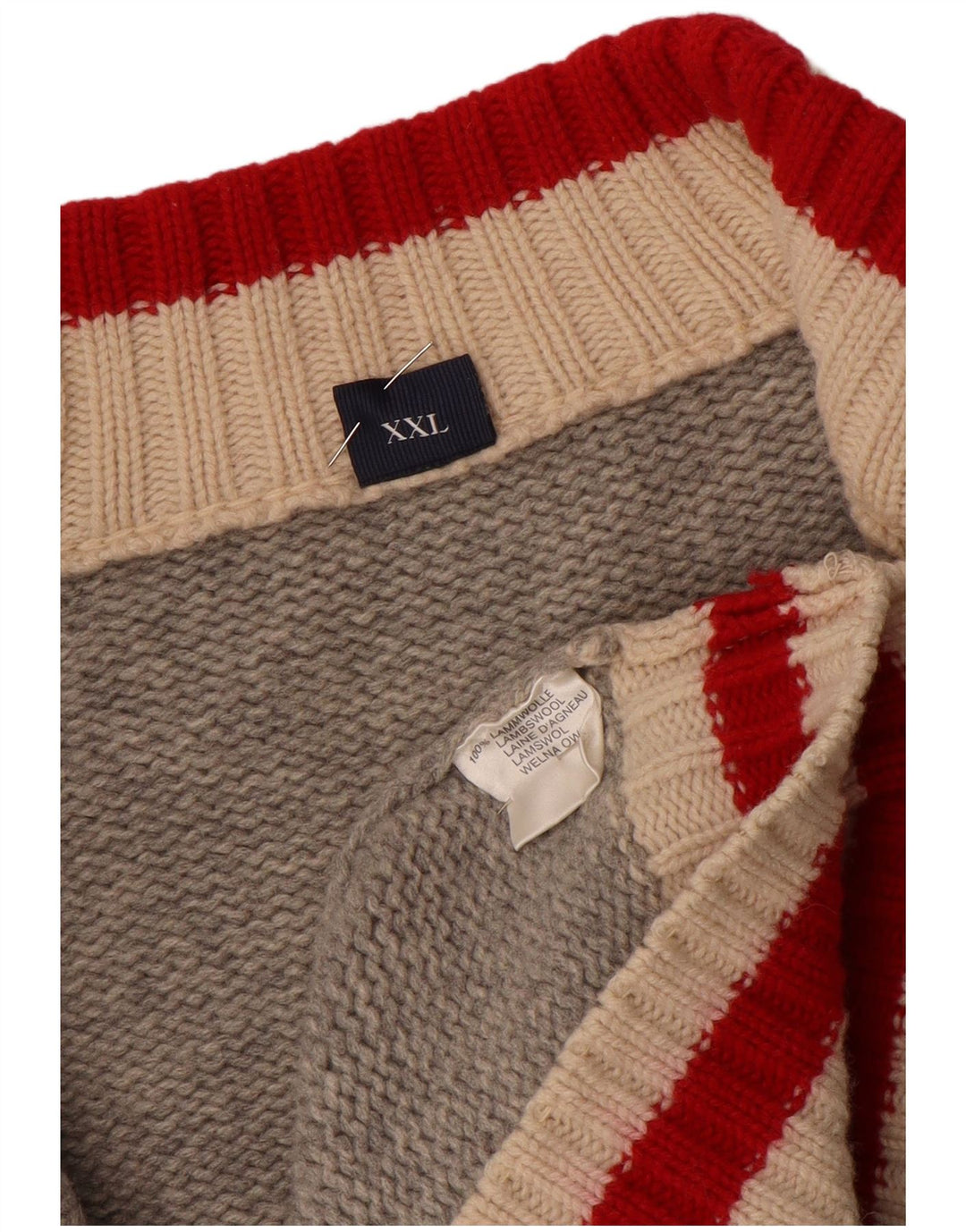 Ανδρικό πουλόβερ ζακέτα MC NEAL 2XL Γκρι μαλλί