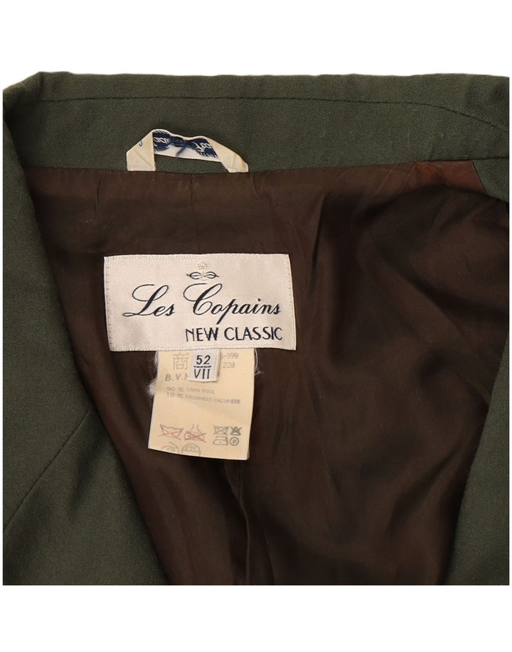 Les Copains Γυναικείο σακάκι με 2 κουμπιά σακάκι IT 52 2XL Χακί μαλλί