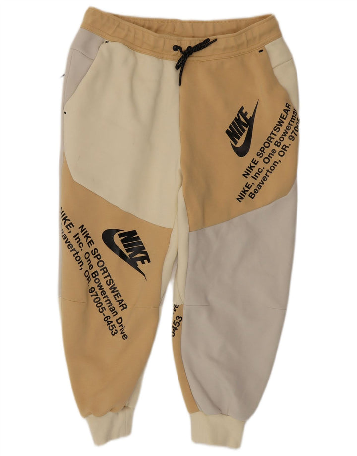 Ανδρική φόρμα αθλητικής φόρμας Nike Graphic Capri Joggers Medium Beige Colourblock