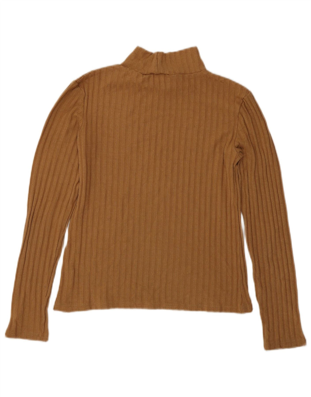 Topshop Γυναικείο Crop Top Μακρυμάνικο UK 8 Μικρό Καφέ