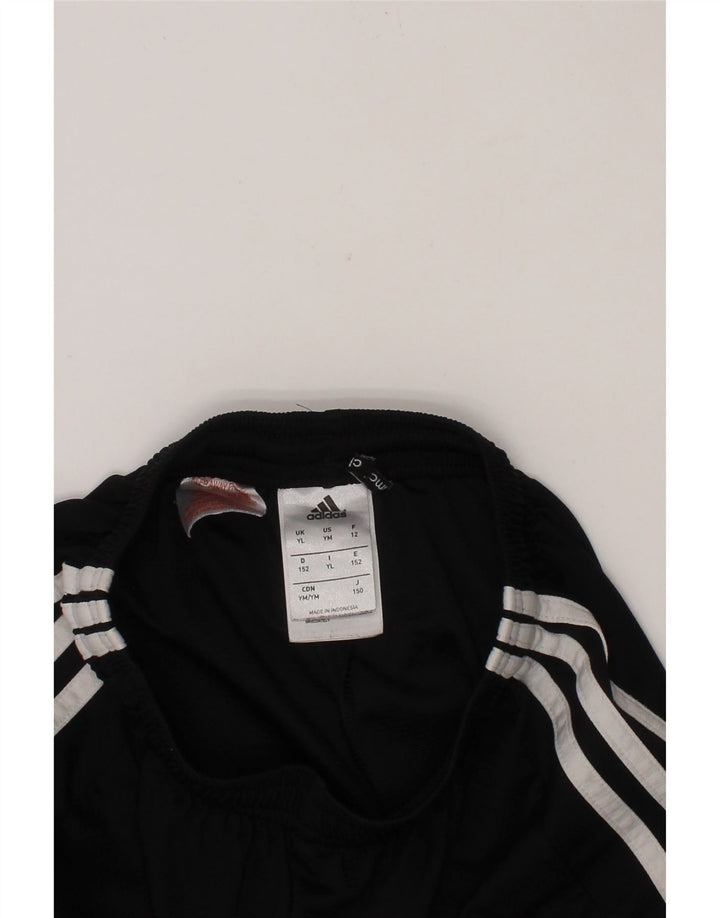 ADIDAS Boys Climalite Sport Shorts 11-12 Years  Black Polyester