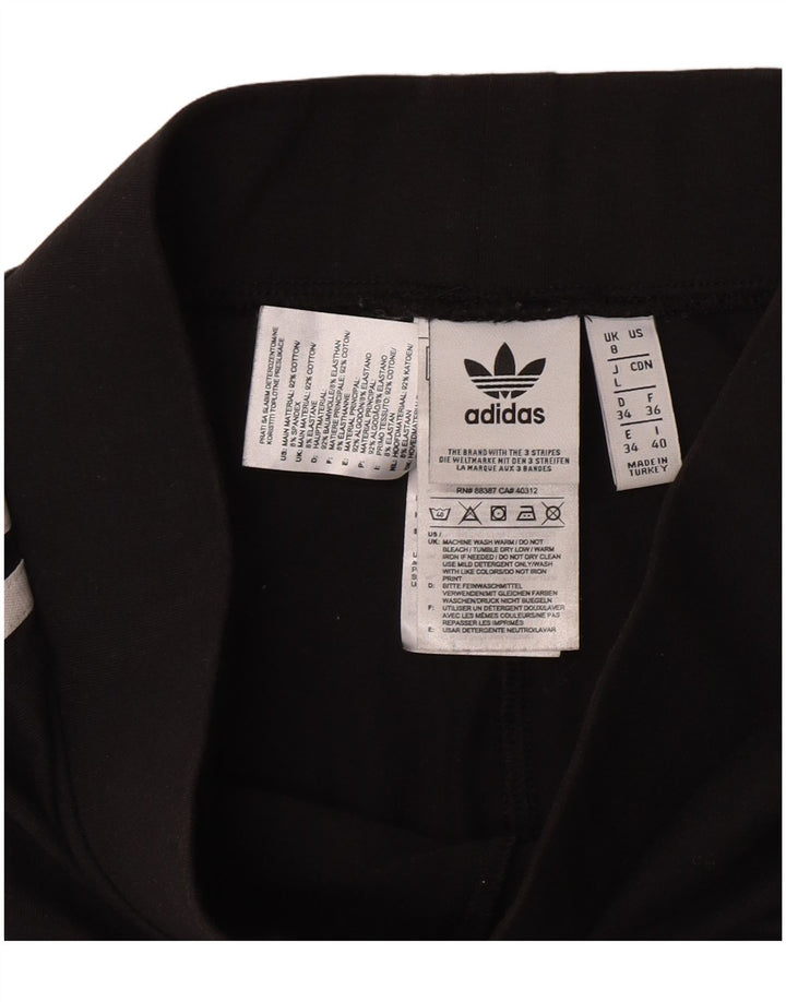 Γυναικείο κολάν Adidas UK 8 Small μαύρο βαμβακερό