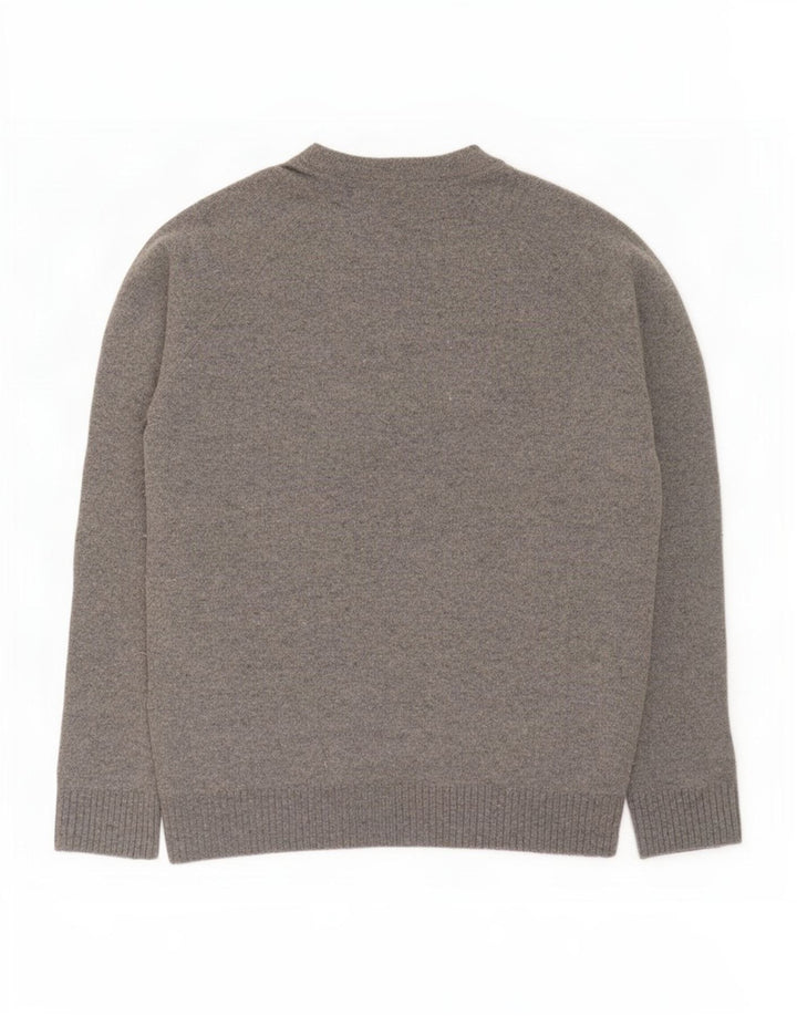 Ανδρικό πουλόβερ Zara Boat Neck Jumper Μικρό Γκρι Μαλλί