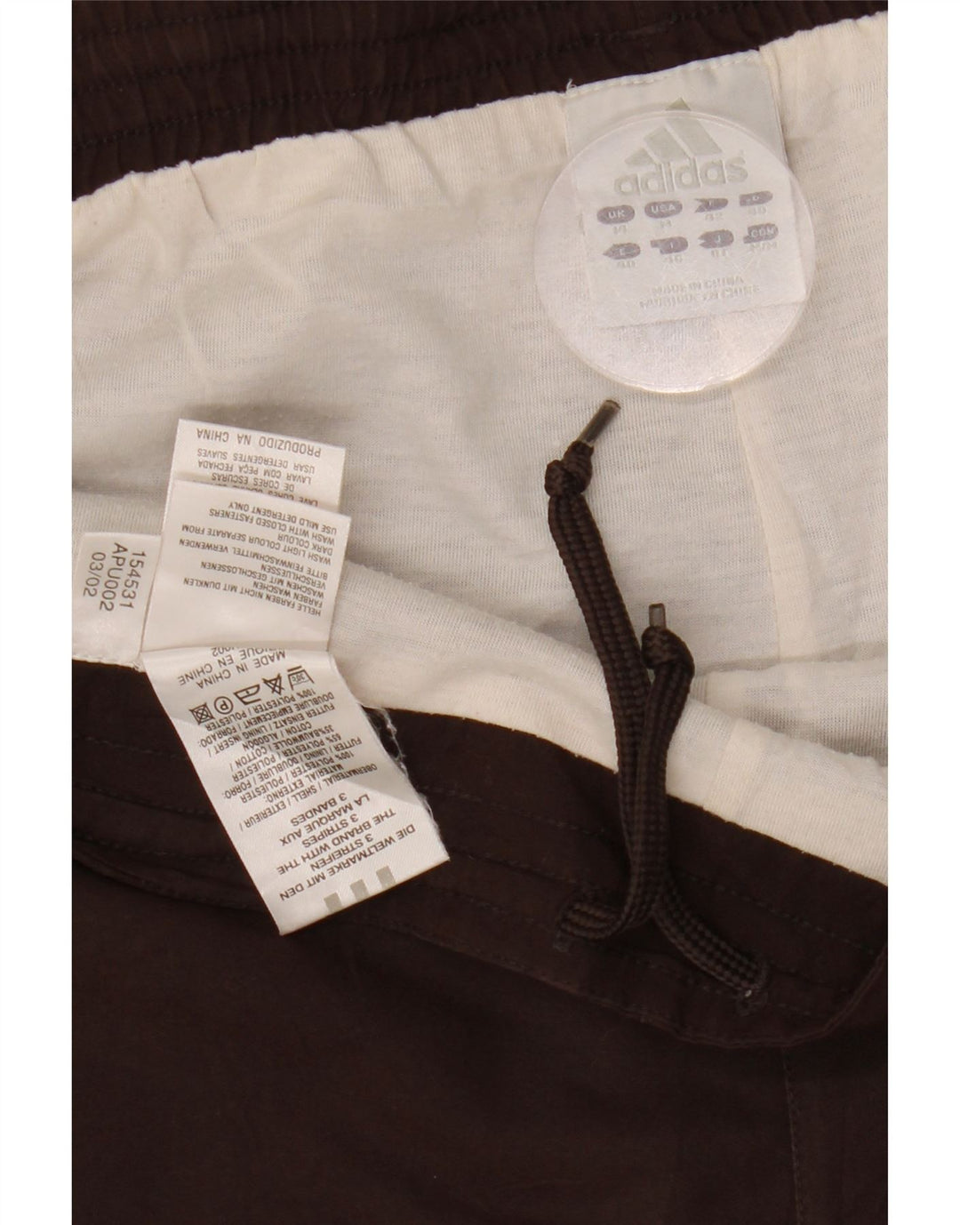 Γυναικεία αθλητική φόρμα ADIDAS Παντελόνι UK 14 Μεσαίου καφέ Πολυεστέρας