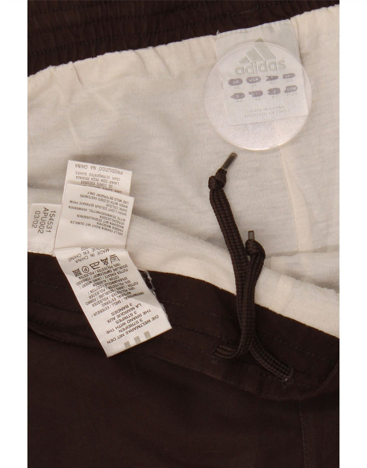 Γυναικεία αθλητική φόρμα ADIDAS Παντελόνι UK 14 Μεσαίου καφέ Πολυεστέρας