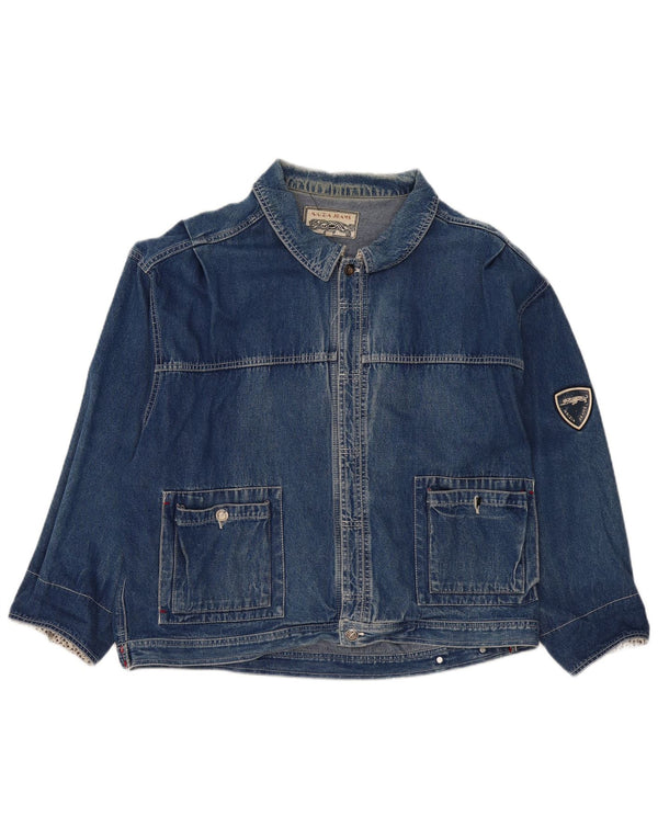 Krizia Ανδρικό Τζιν Μπουφάν UK 14 Medium Blue
