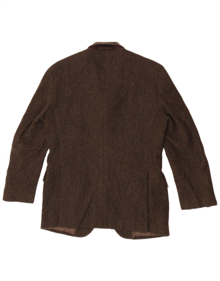 Massimo Dutti Ανδρικό σακάκι μπλέιζερ με 3 κουμπιά EU 48 Μεσαίο χακί ψαροκόκαλο