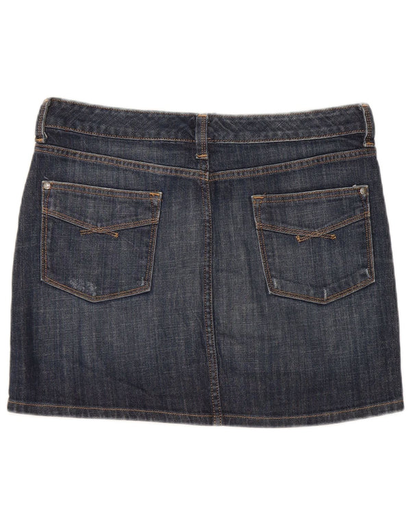 Gap Γυναικεία μίνι τζιν φούστα UK 12 Medium W32 Navy Blue Cotton