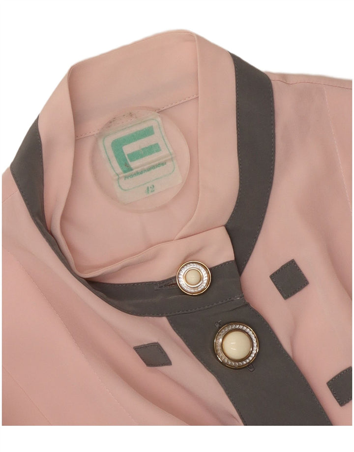 Frankenwalder Γυναικείο πουκάμισο μπλούζα EU 42 Large Pink Colourblock Polyester