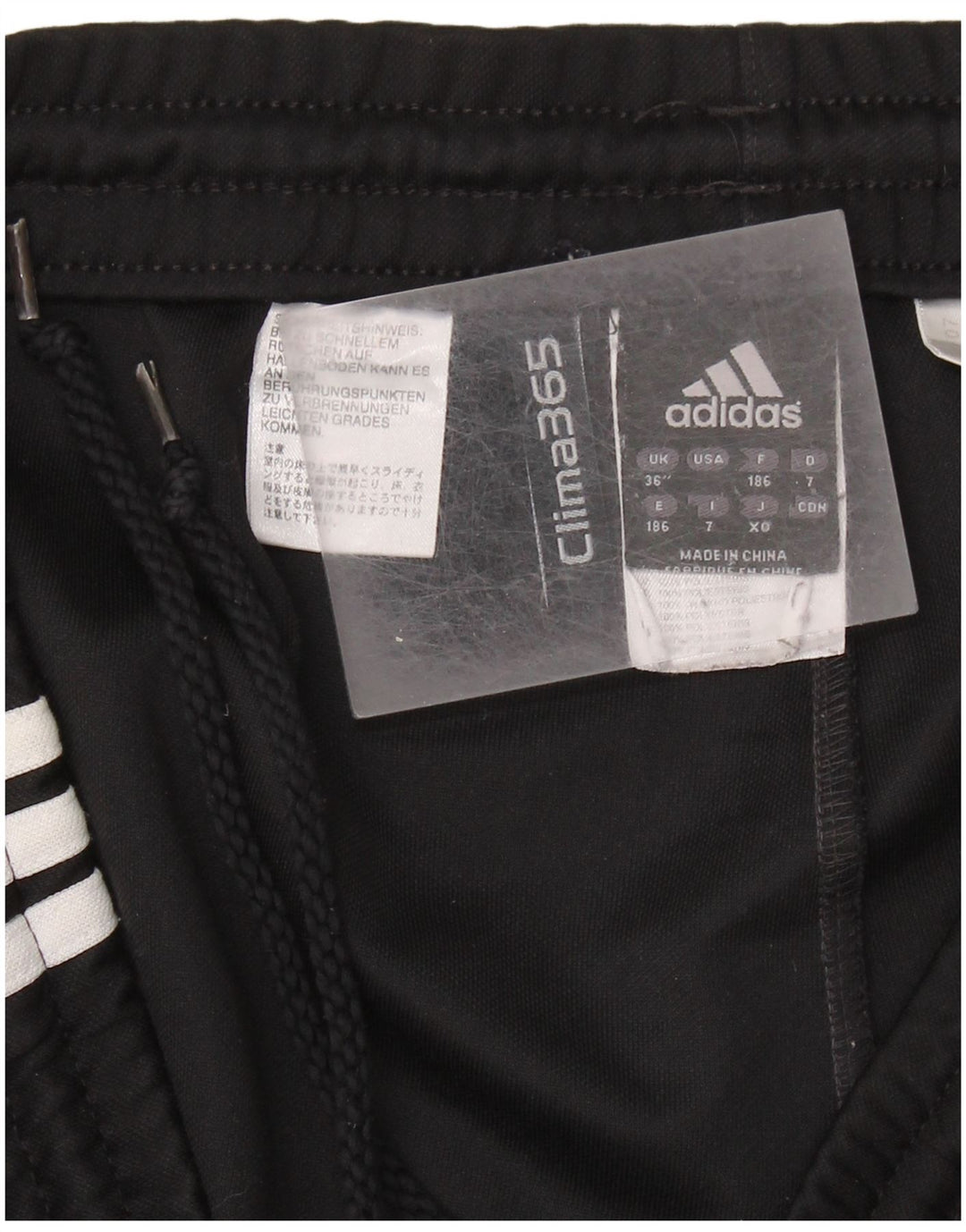 ADIDAS Ανδρική φόρμα Clima 365 Παντελόνι Μαύρο μεγάλο πολυεστέρα