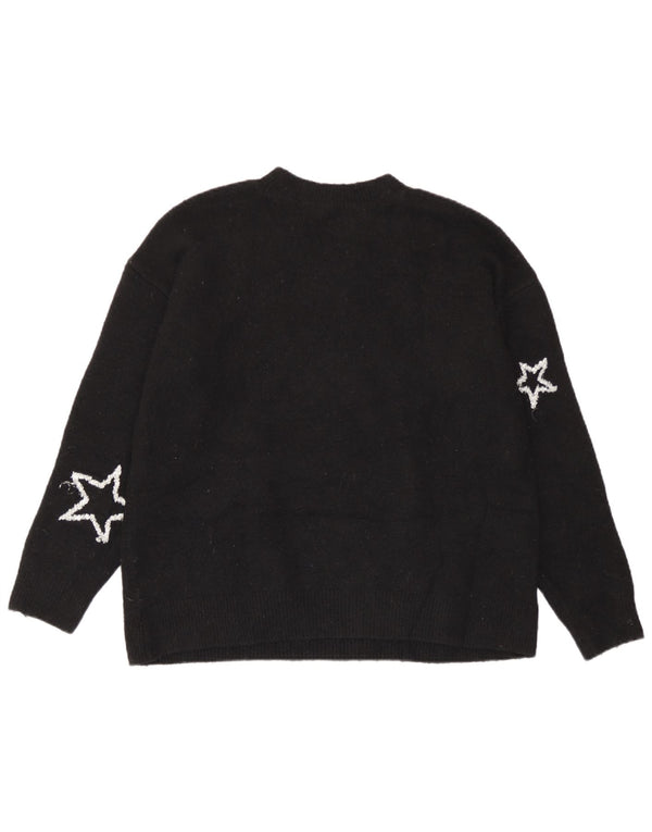 Marks & Spencer Γυναικείο πουλόβερ με λαιμόκοψη UK 14 Medium Black