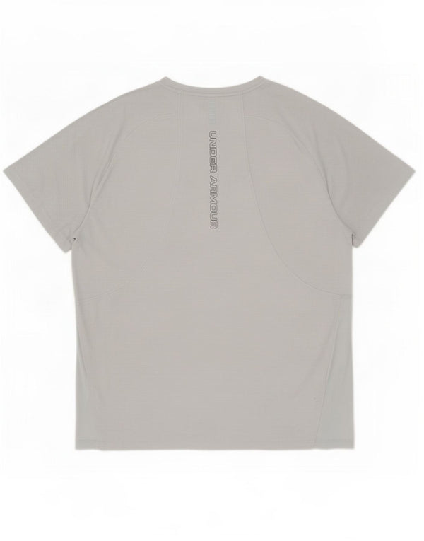 Under Armour Ανδρικό Heat Gear Graphic T-Shirt Top 2XL Grey Pinstripe