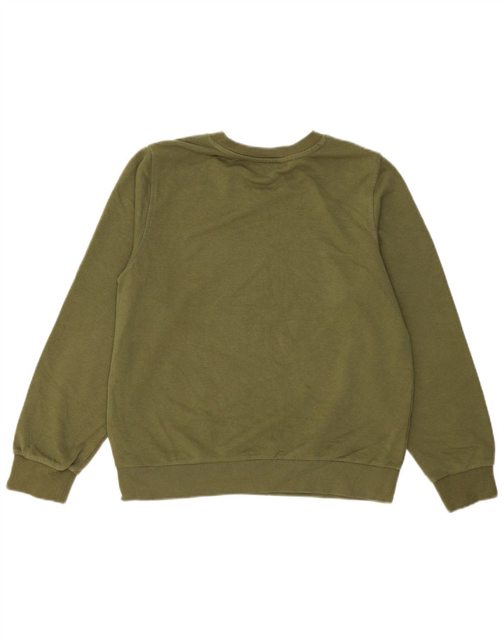 Marks & Spencer Γυναικεία Φούτερ Jumper UK 12 Medium Khaki Cotton