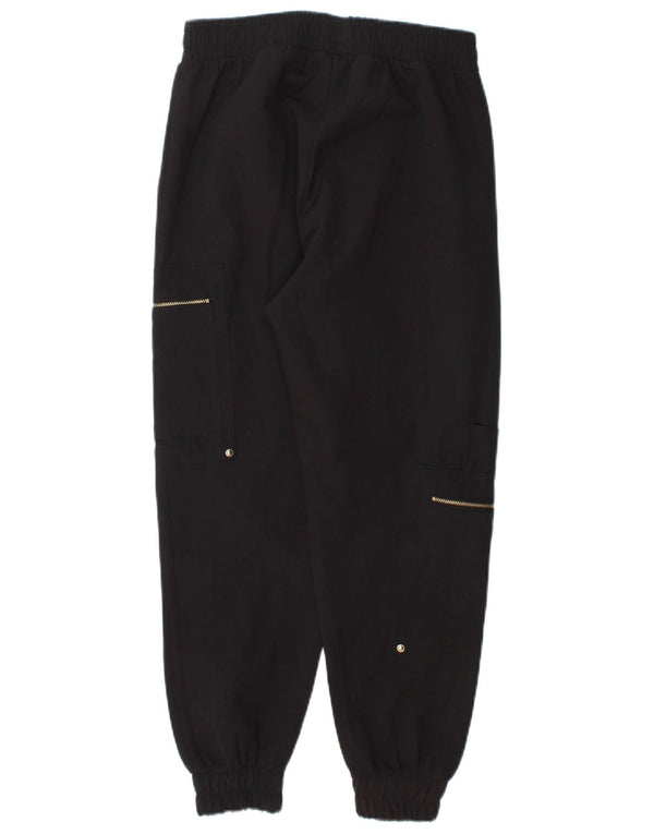 Zara Womens Joggers Cargo Παντελόνι XS W24 L27 Μαύρο
